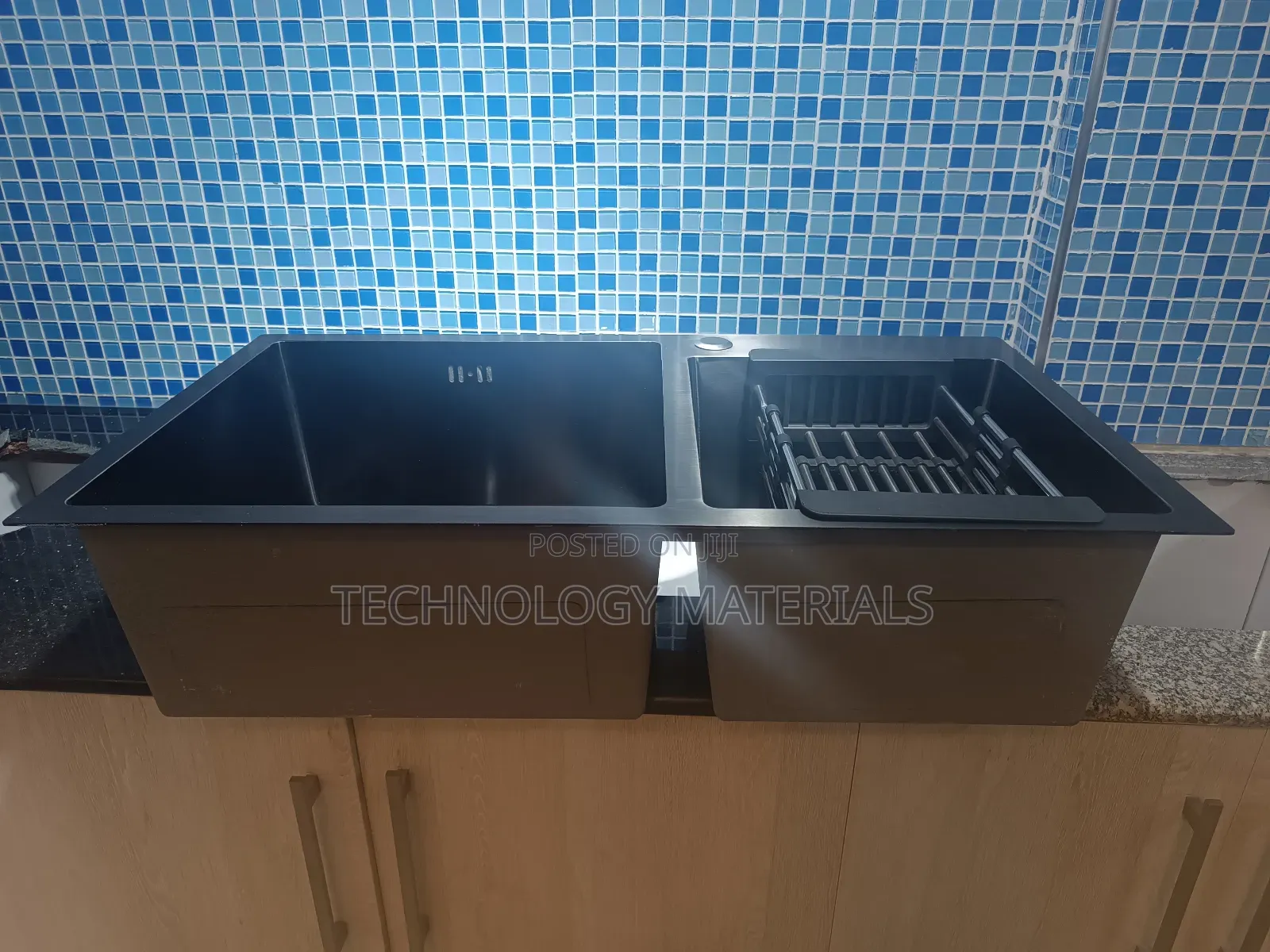 Heavy Gauge Black Granite Sink
