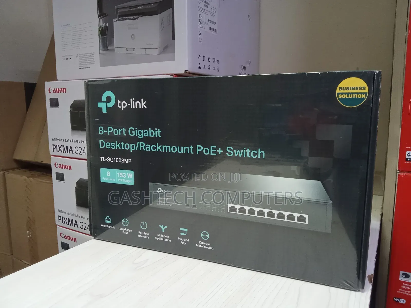 Tl-Sg1008mp Tp-Link 8-Port 100/1000mbps Gigabit Desktop[Poe]
