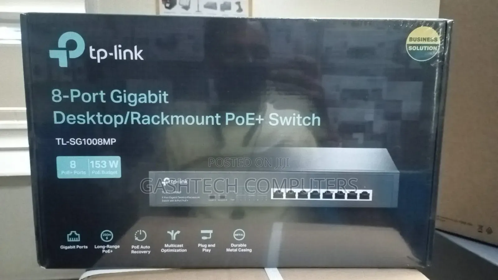Tl-Sg1008mp Tp-Link 8-Port 100/1000mbps Gigabit Desktop[Poe]