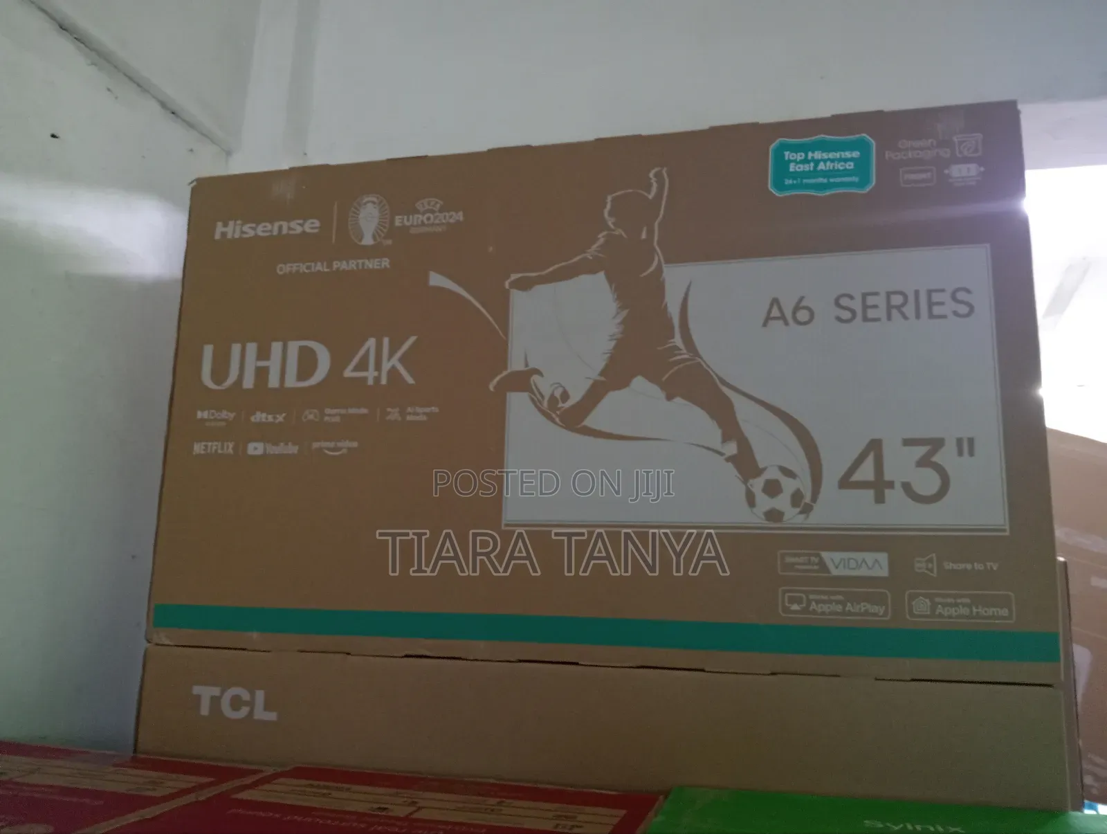 Hisense 43" Smart A6 Vidaa TV