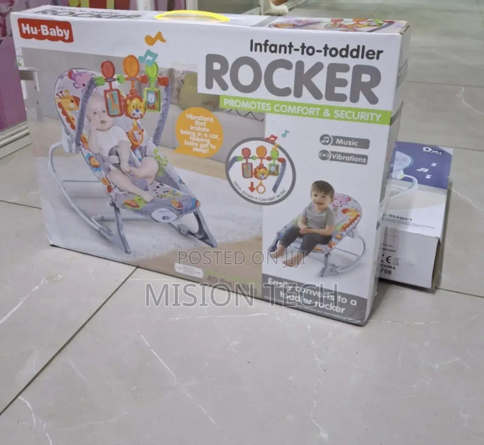 Hu-Baby Toddler Portable Baby Rocker° 
