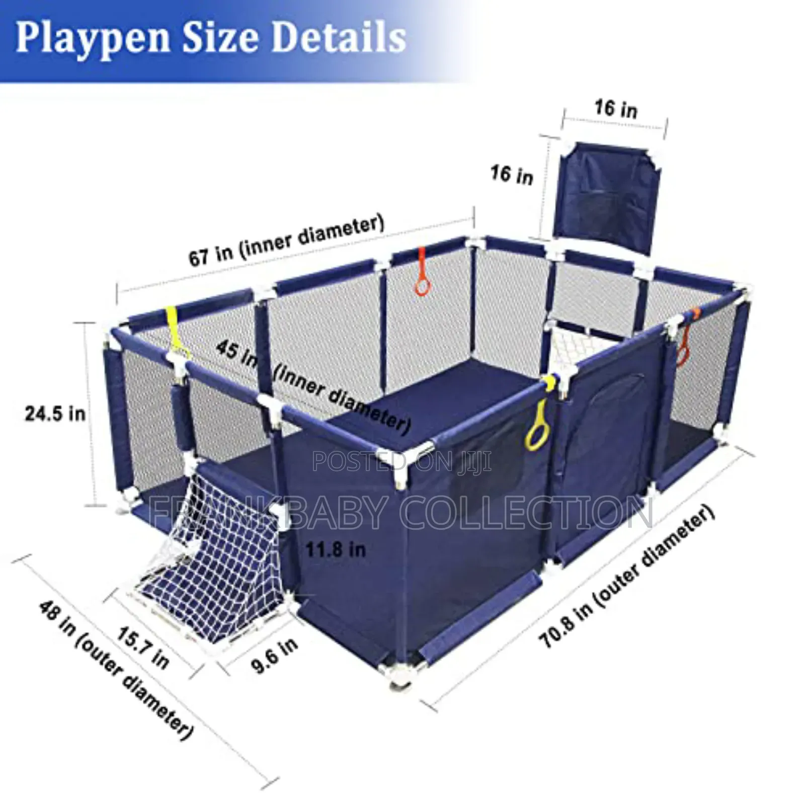 Baby Play Pen Sturdy Play Yard Kids Ball Pit