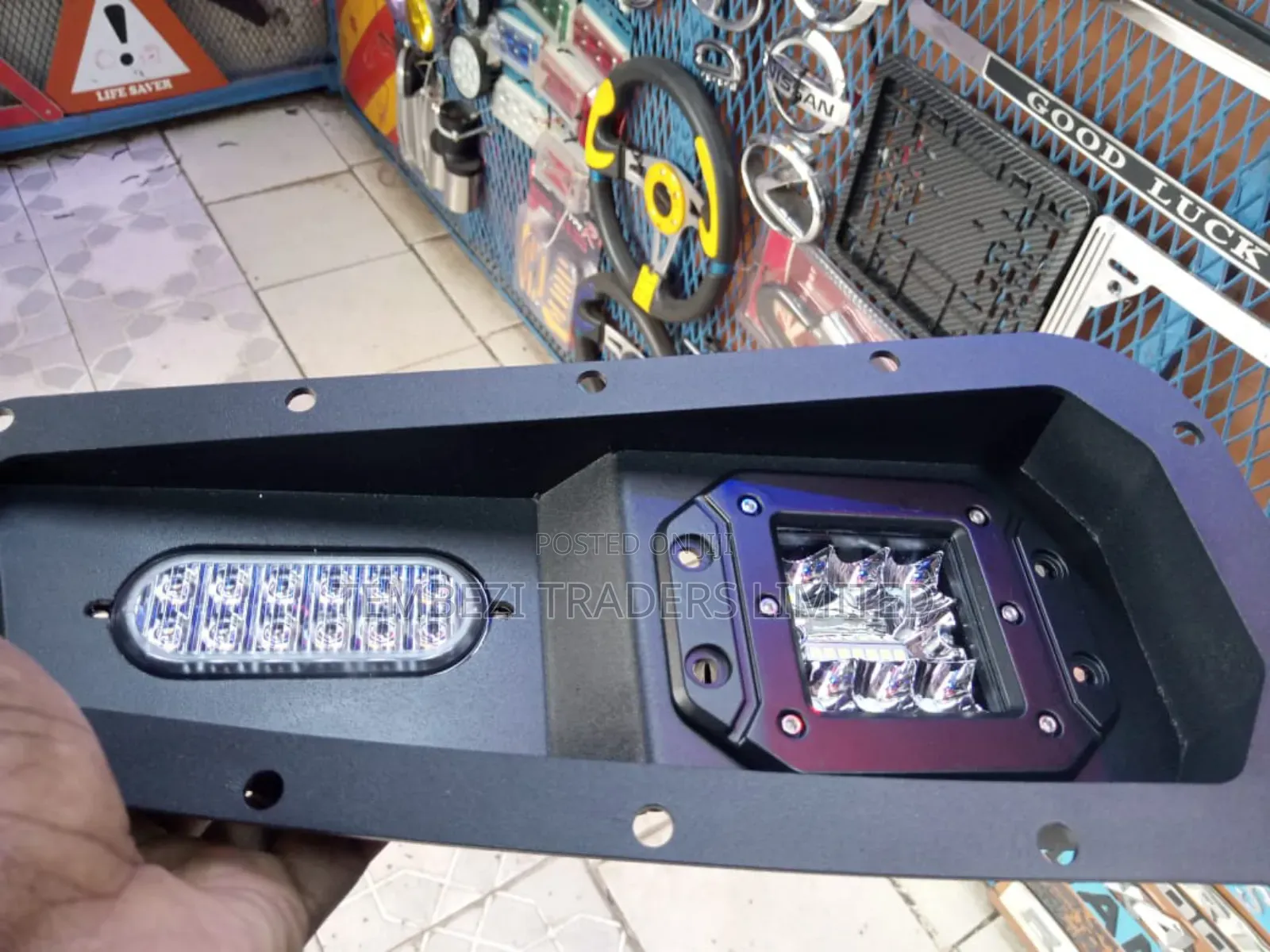 Complete Bullbar Fog Lamps Housing