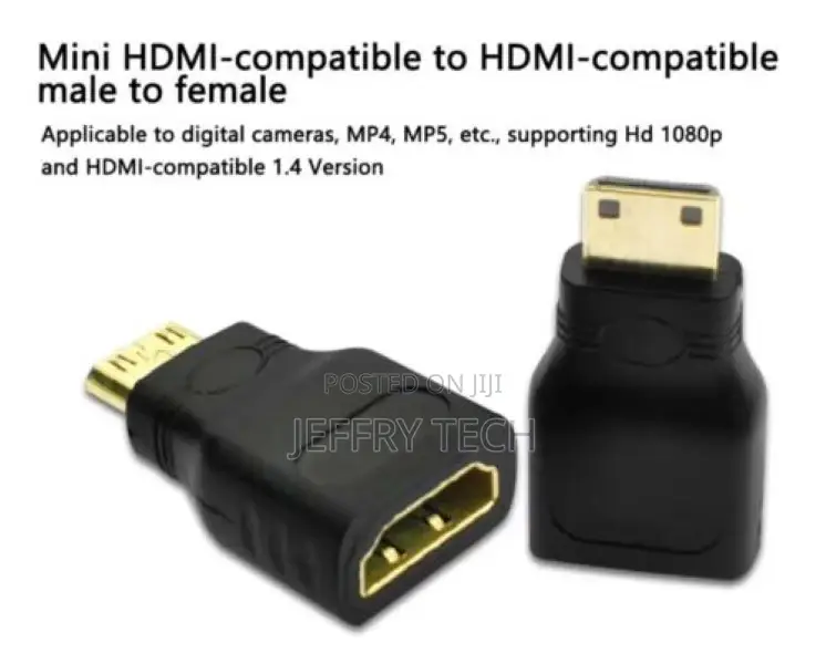 Mini HDMI Male to HDMI Female Adapter 1080p Video Converter