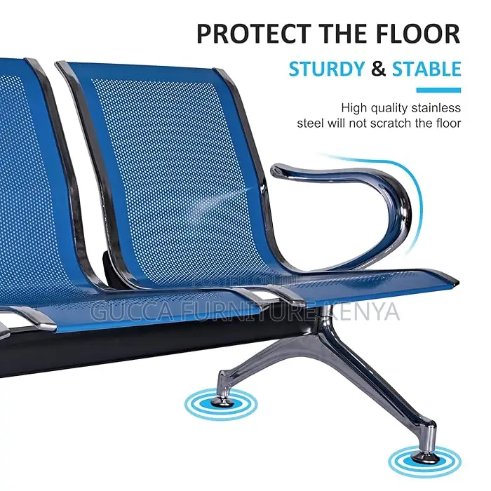 Benches: 3-Seater Hospital Reception Waiting Bench