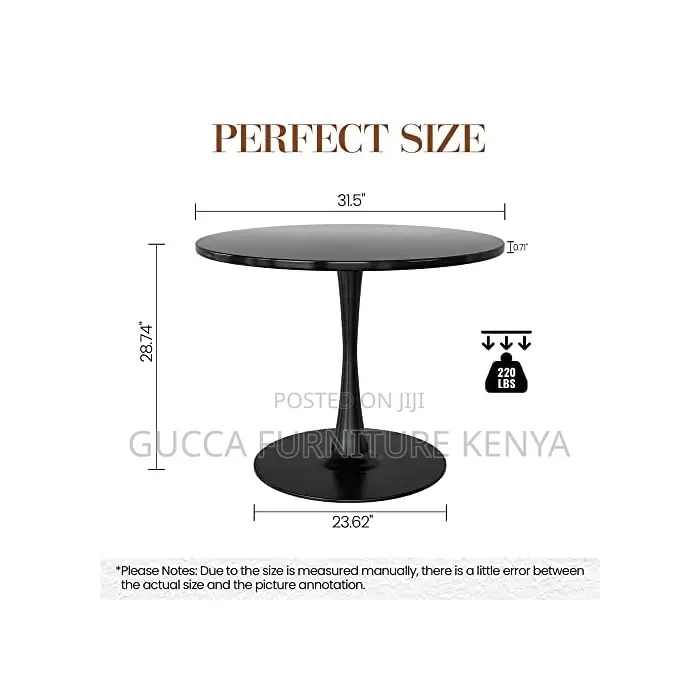 Dining Tables: Pedestal Modern Round Dining Table