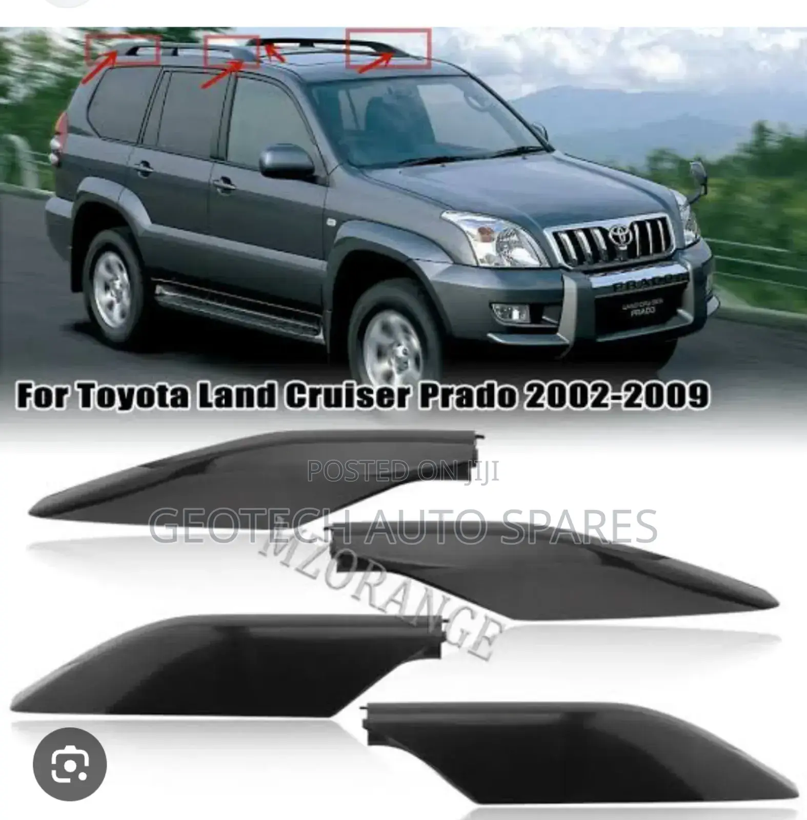 Toyota Prado Land Cruiser Fj120 Roof Rack Covers Available