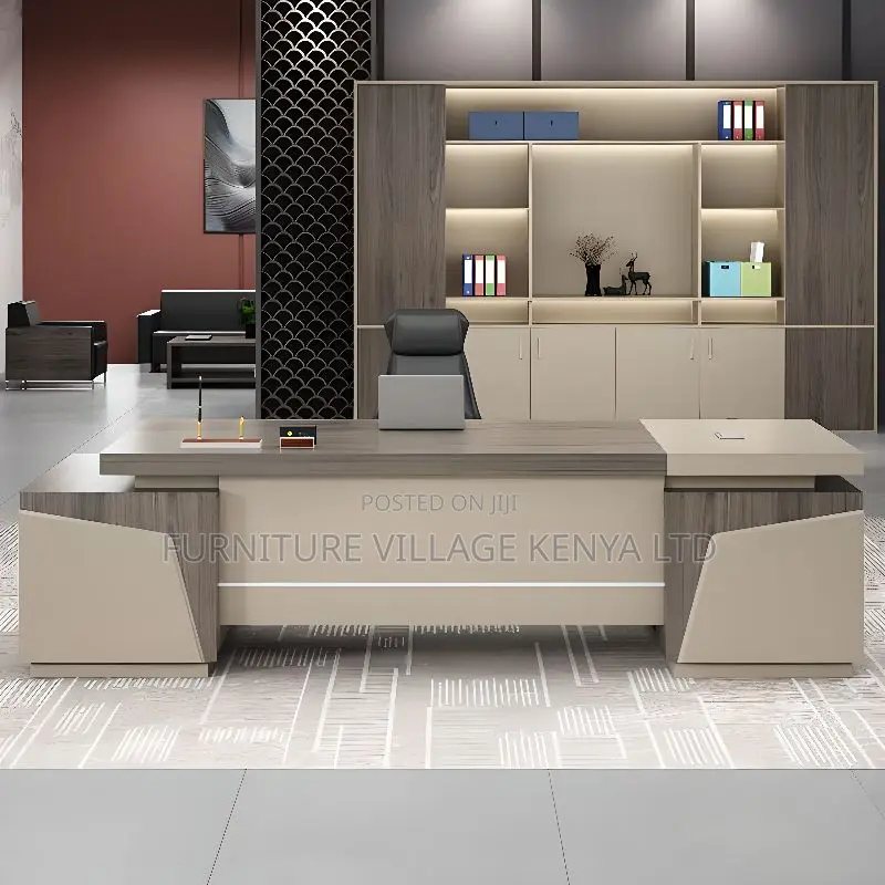 Office Desk: 1.8 Meter L-Shaped Executive Office Desk
