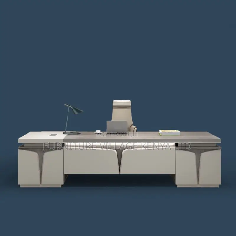 Office Desk: 1.8 Meter L-Shaped Executive Office Desk