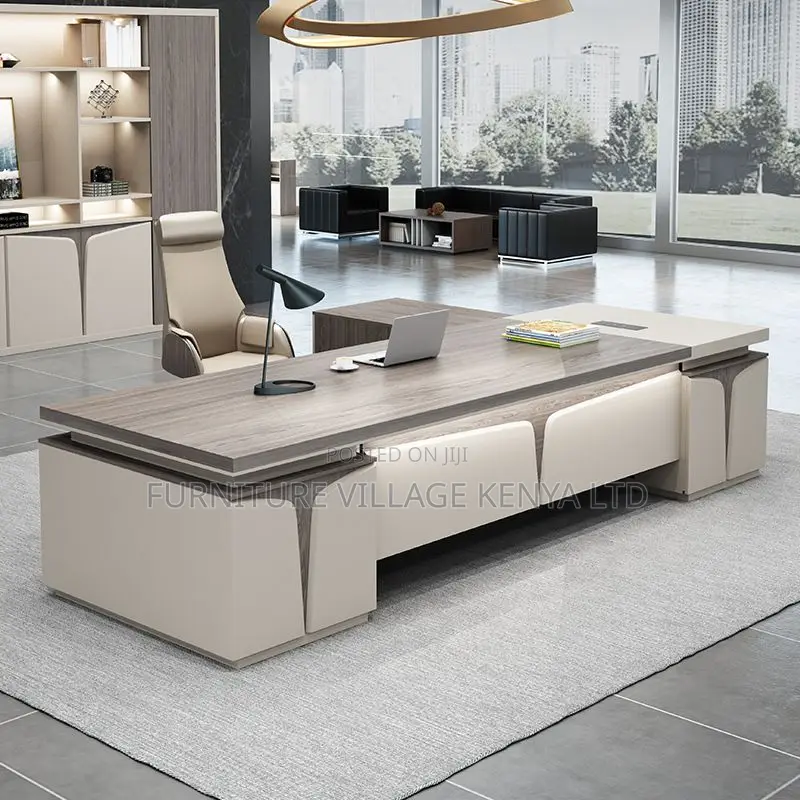 Office Desk: 1.8 Meter L-Shaped Executive Office Desk