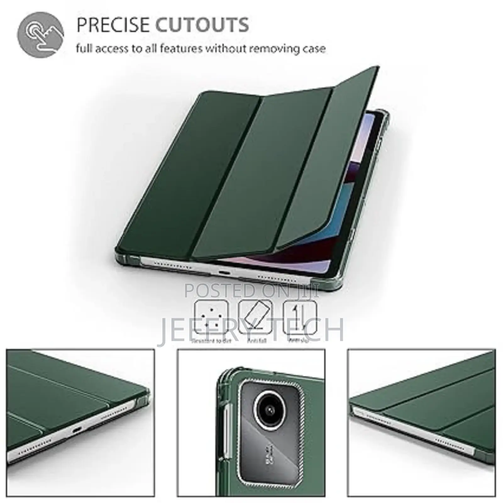 Lenovo Tab M11 11 Inch Cover, Smart Flip Case- Green