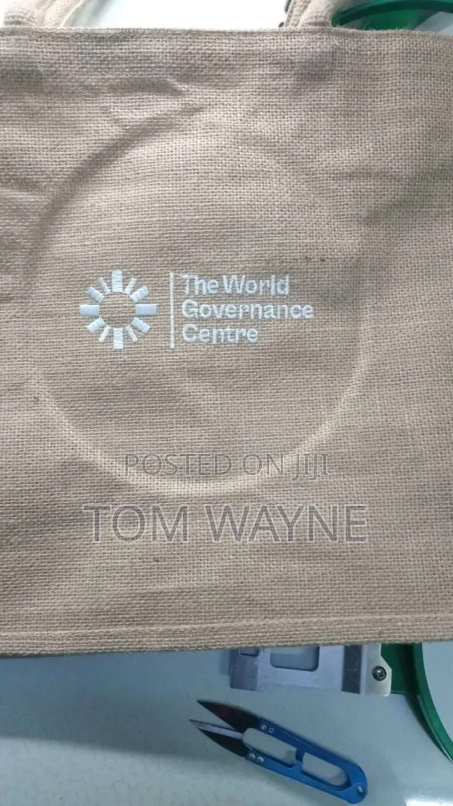 Branded A3 JUTE BAGS With Zip