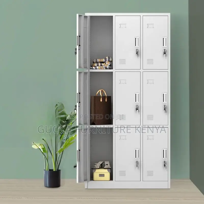 Cabinets:9-Compartment Steel Locker Storage Cabinet