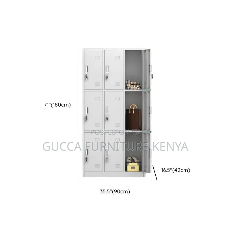Cabinets:9-Compartment Steel Locker Storage Cabinet