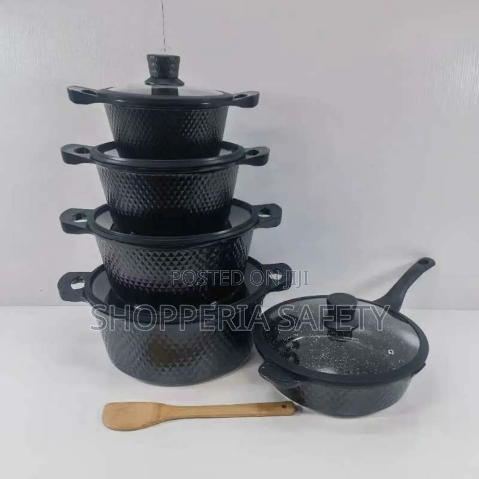 Black 11pcs Bosch Cookware With Silicone Lid Covers