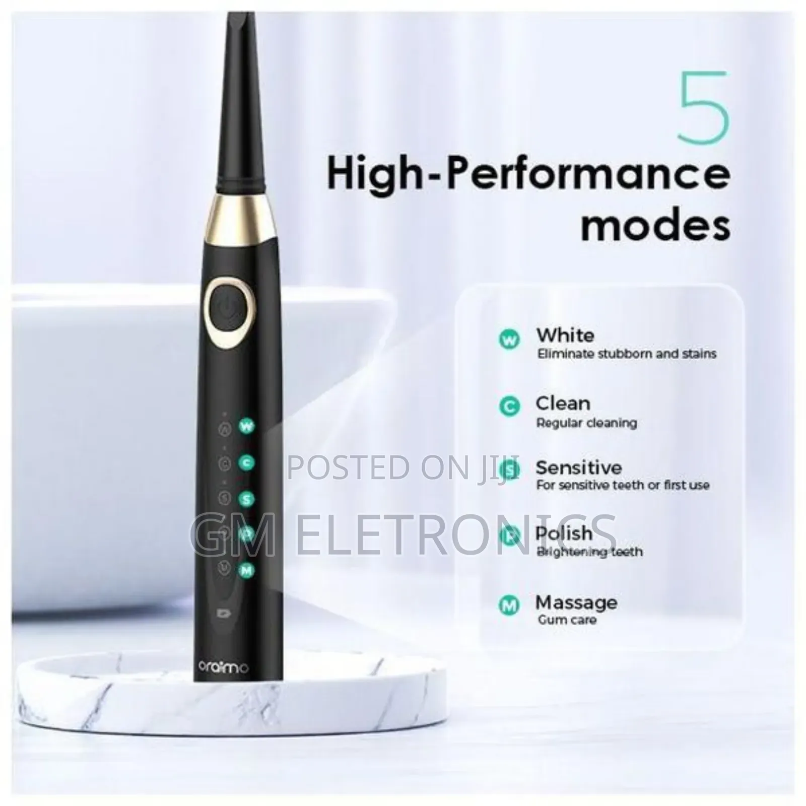 Oraimo Smartdent C2 Smart Electric Toothbrush With Holder.