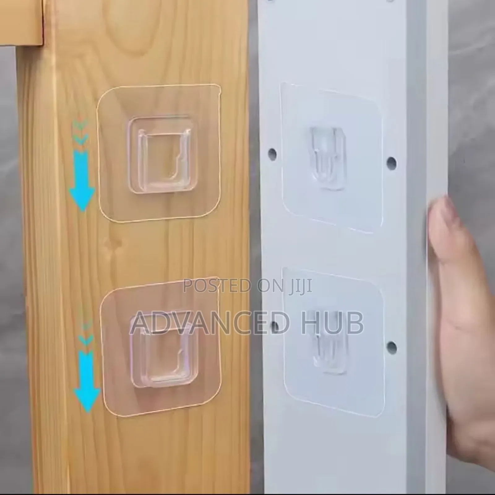10 PCS/5pairs Adhesive Double Sided Mounting Hooks