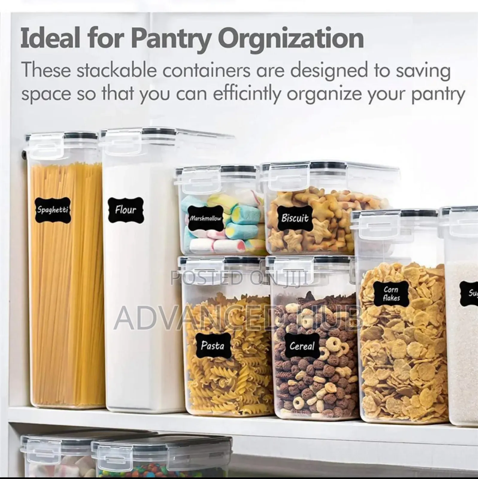 8pcs Food /Pantry Storage Containers
