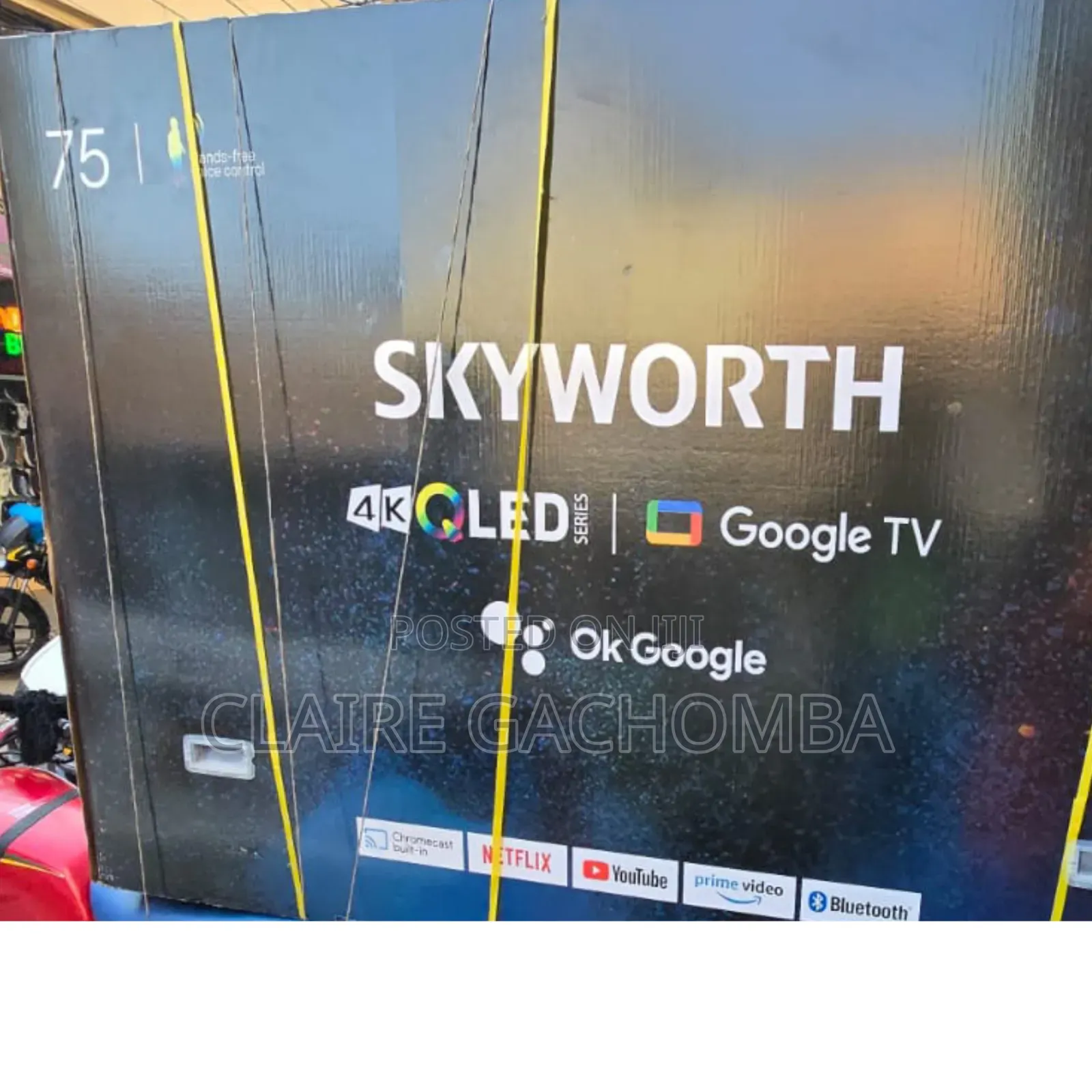 Skyworth 75" Inch UHD QLED Smart Google Android TV
