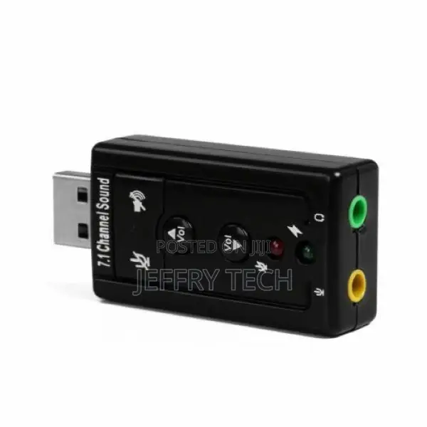 USB 2.0 External 7.1 Channel 3D Virtual Sound Card Mic Adapt