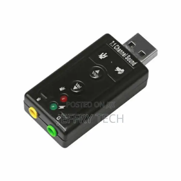 USB 2.0 External 7.1 Channel 3D Virtual Sound Card Mic Adapt
