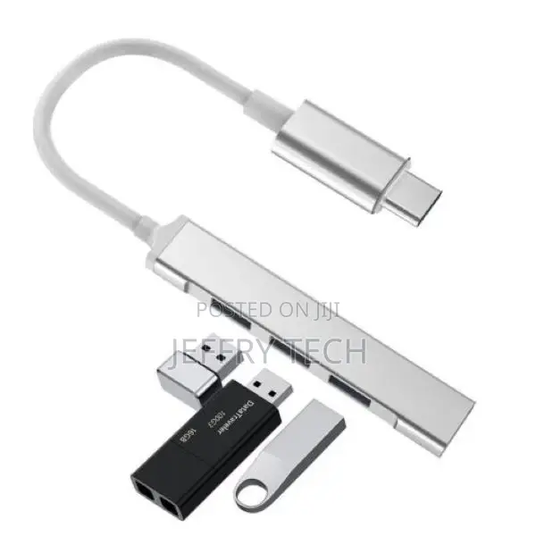 USB-C Type C to USB 3.0 4 Port Hub Splitter for PC Phone Not