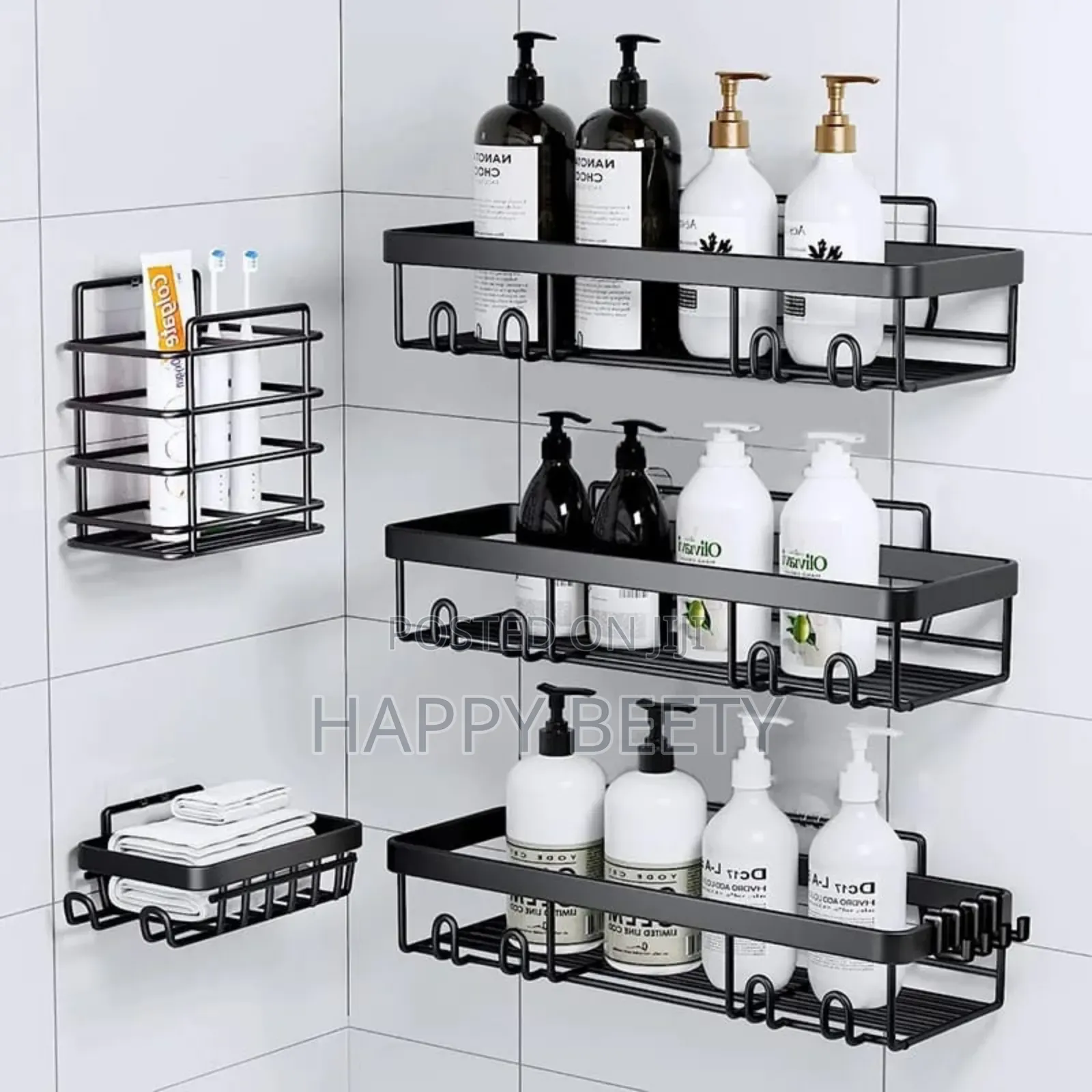 *5pcs Set Shower Caddy Shelf/Bathroom Organizer