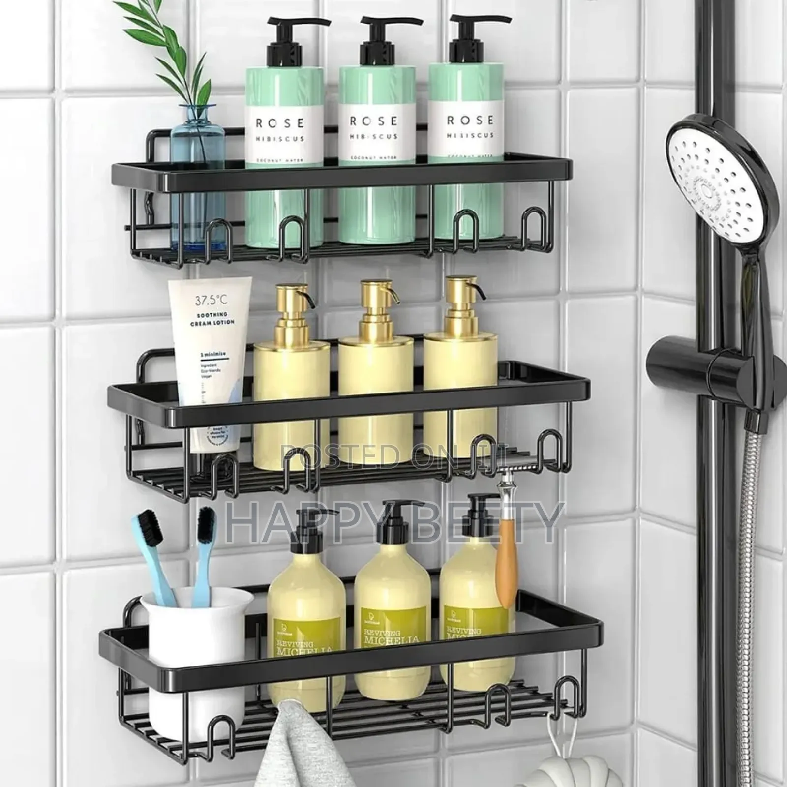 *5pcs Set Shower Caddy Shelf/Bathroom Organizer