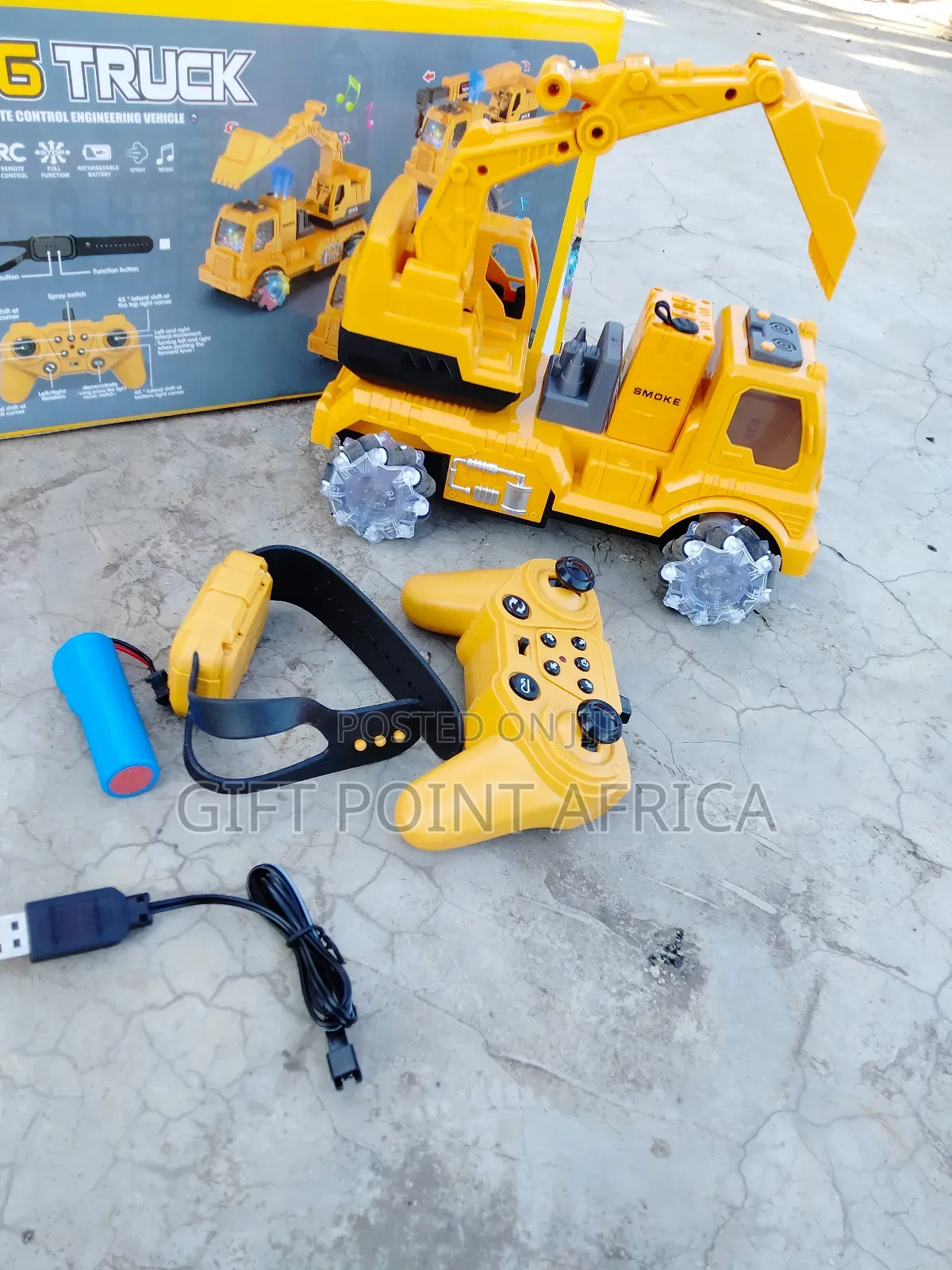 Kids Rechargeable Building Truck With Hand Gestures Sensor