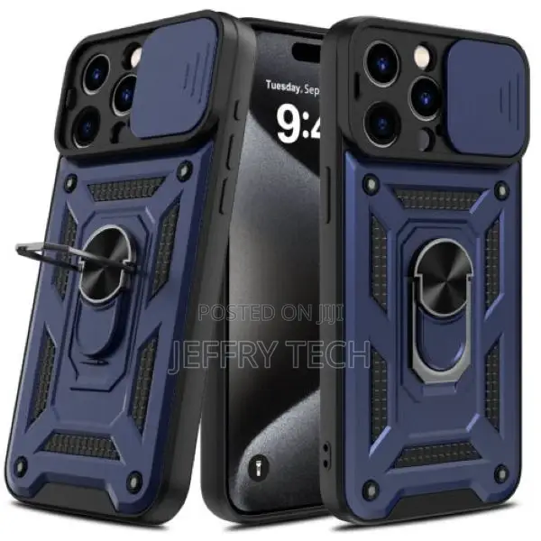 iPhone 13 14 15 Pro Max Hard Case Slide Camera Lens Protect
