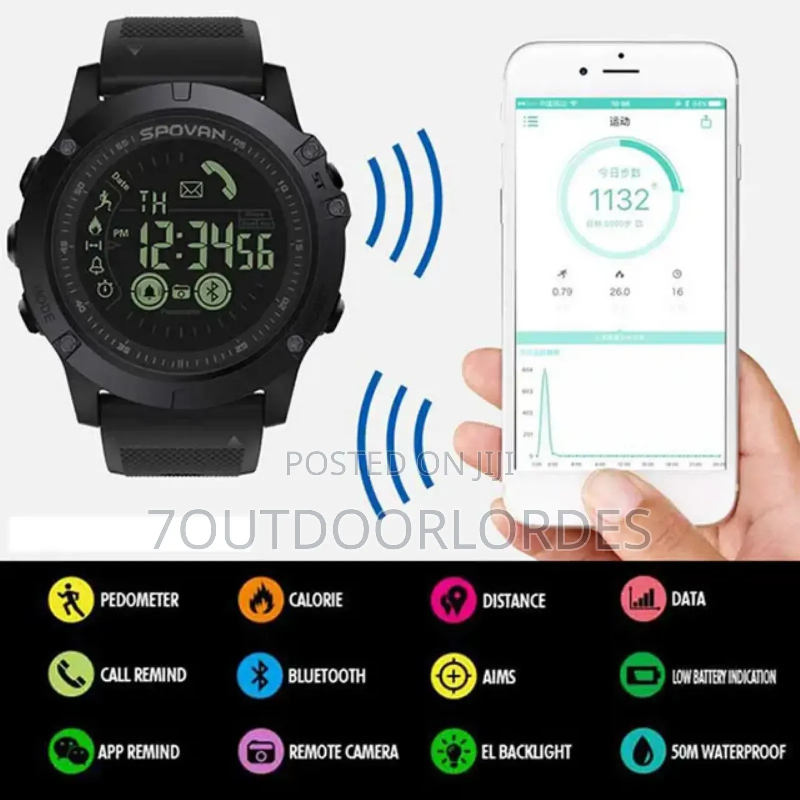 SPOVAN PR1 Outdoor Smart Sport Watch