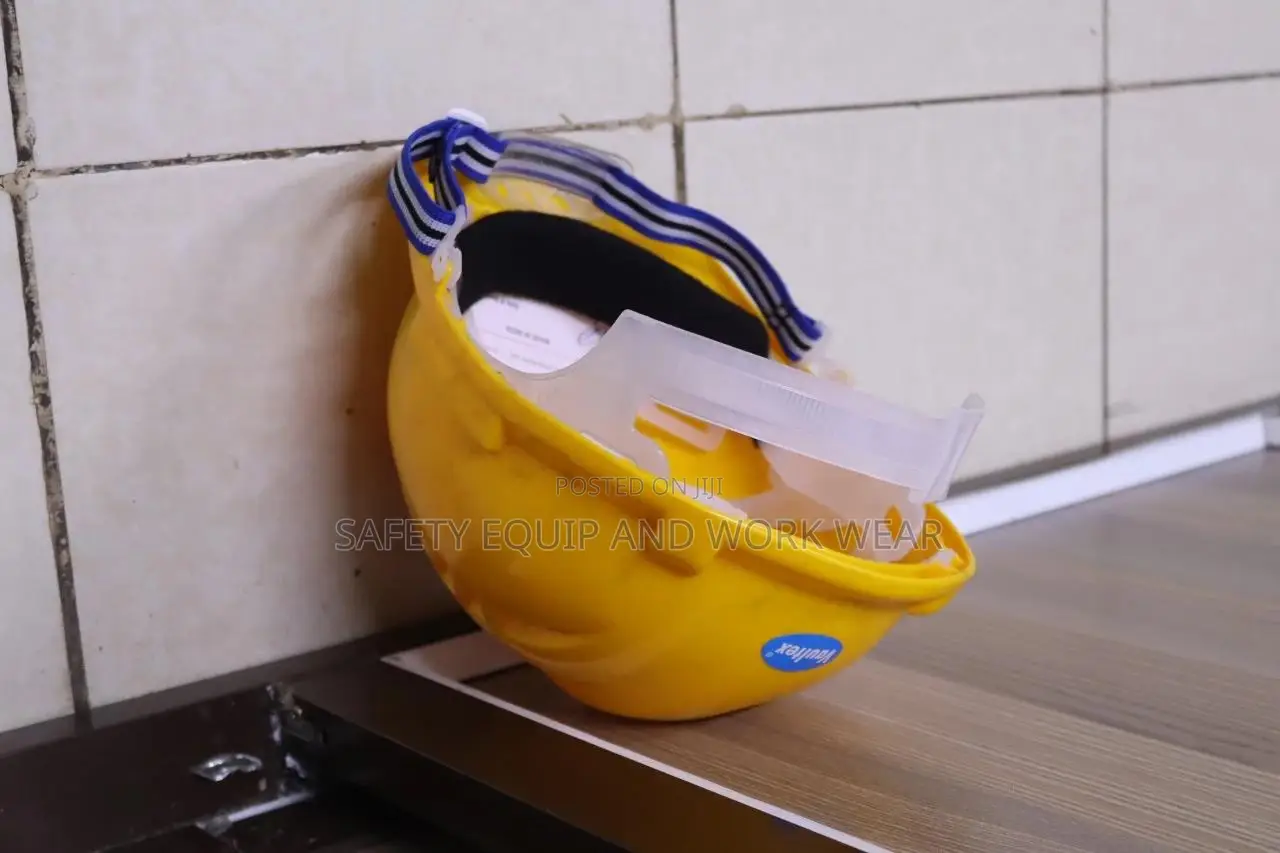 Vaultex Helmet Yellow With Adjustable Two Point Chin Strap