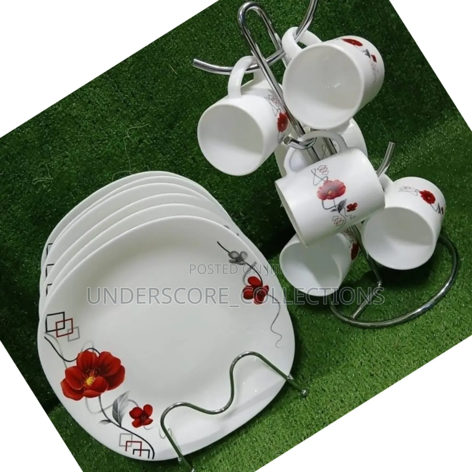 *Red 12pc Set*
*Contain;6cups,6plates*. Legit Set.