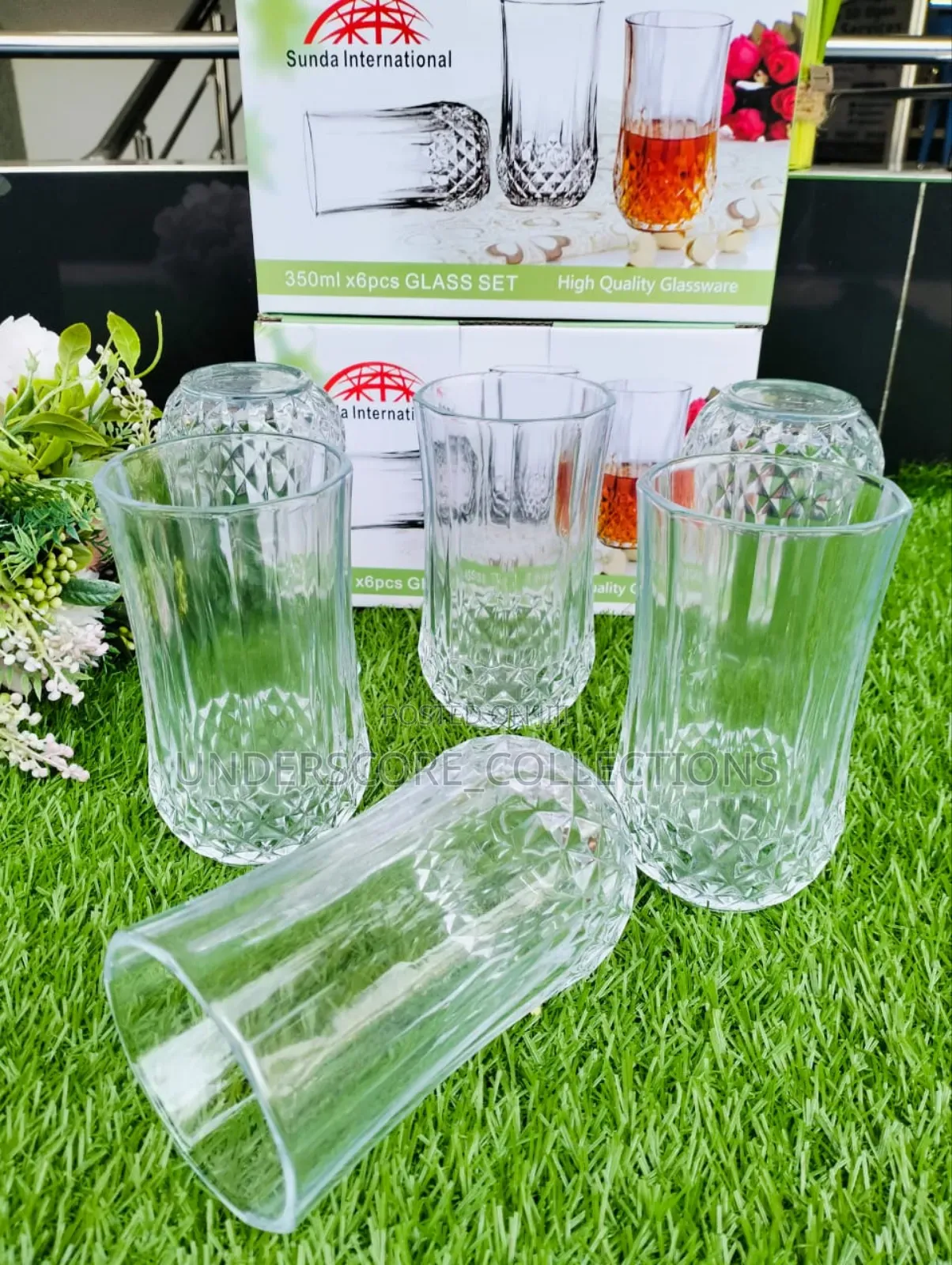 *A Set of 6pcs Water / Juice Glass*
 Capacity 350ml
.