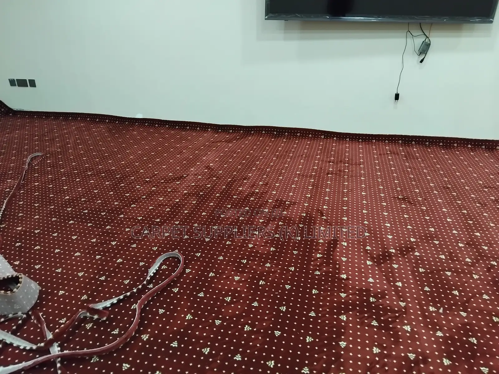 Fitted Red Wall to Wall Carpets 254