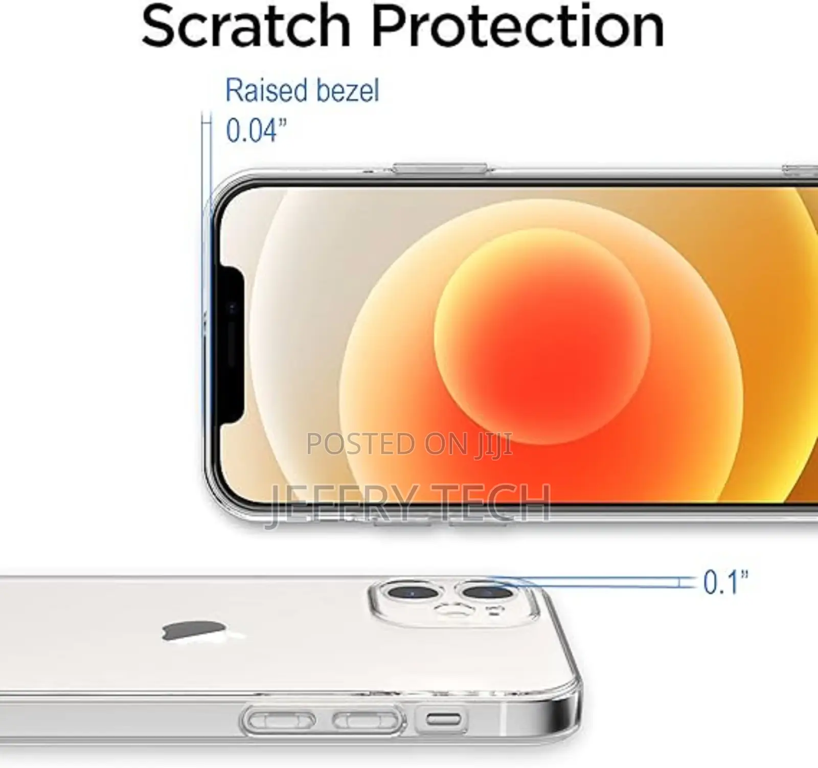 iPhone 12 Mini Clear Case: Premium Soft TPU Material