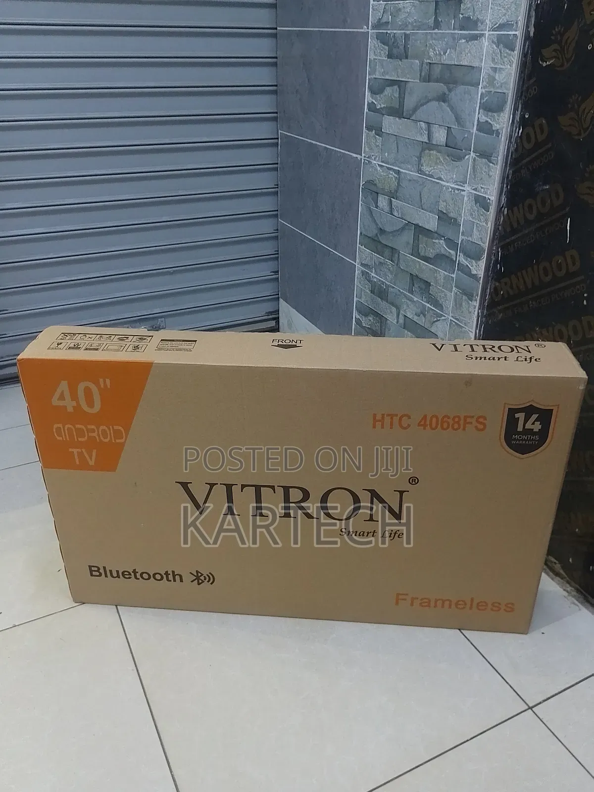 Vitron 40 Inches Smart Android Frameless Tv 4068fs,Bluetooth