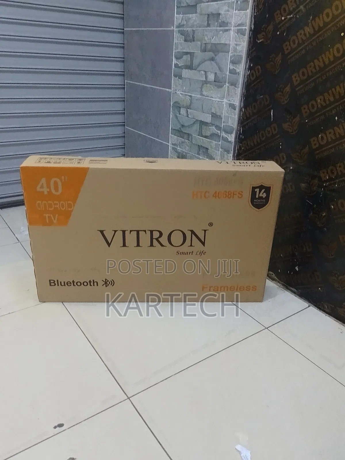 Vitron 40 Inches Smart Android Frameless Tv 4068fs,Bluetooth