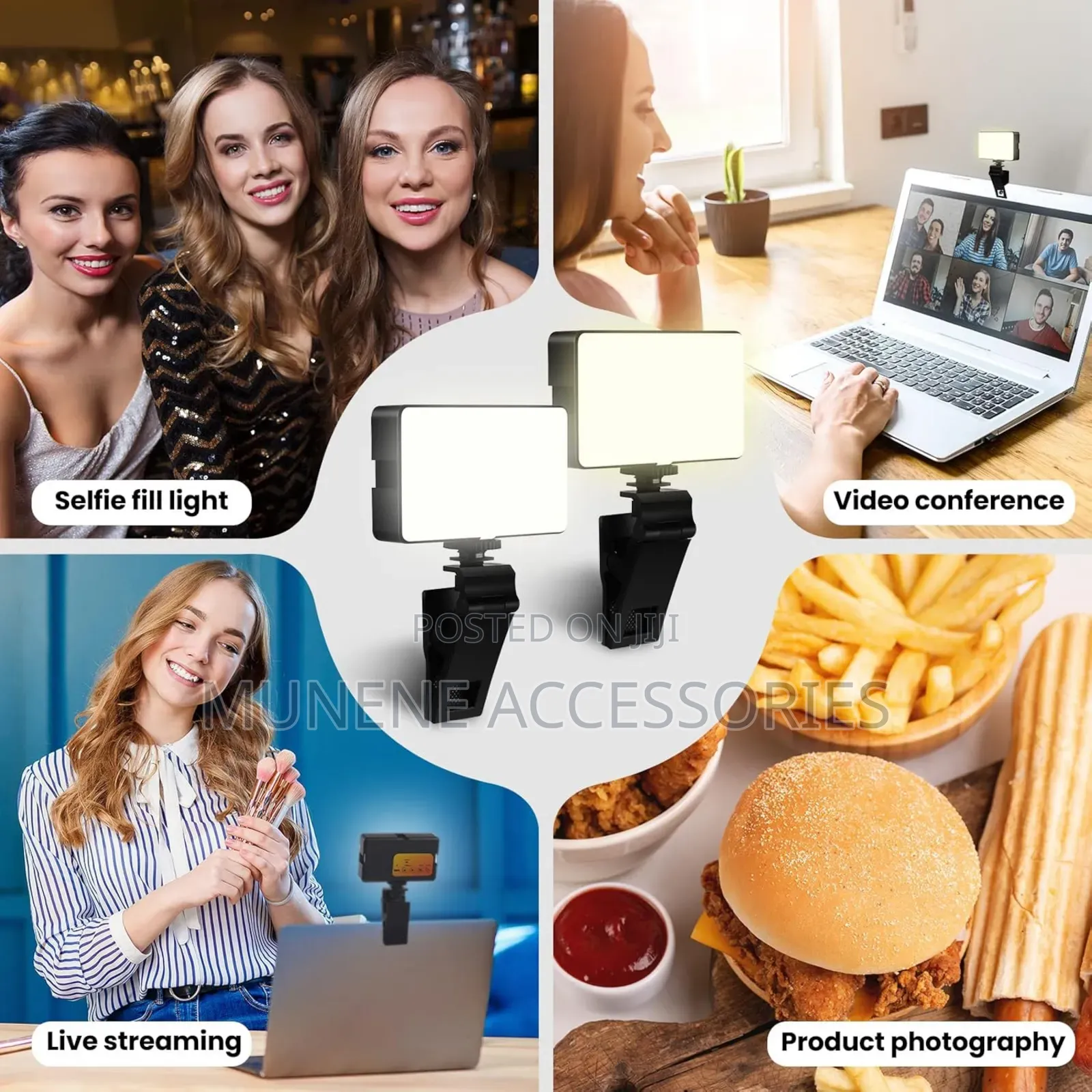 RGB Rechargable LED Video Light for Smartphone and Camera