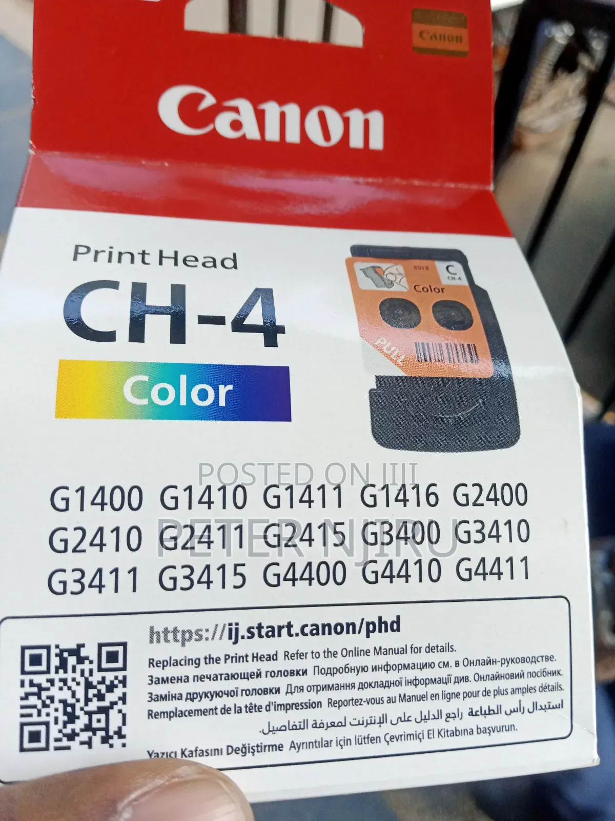 Canon BH-4 BLACK Canon Printhead ( CA91 )
