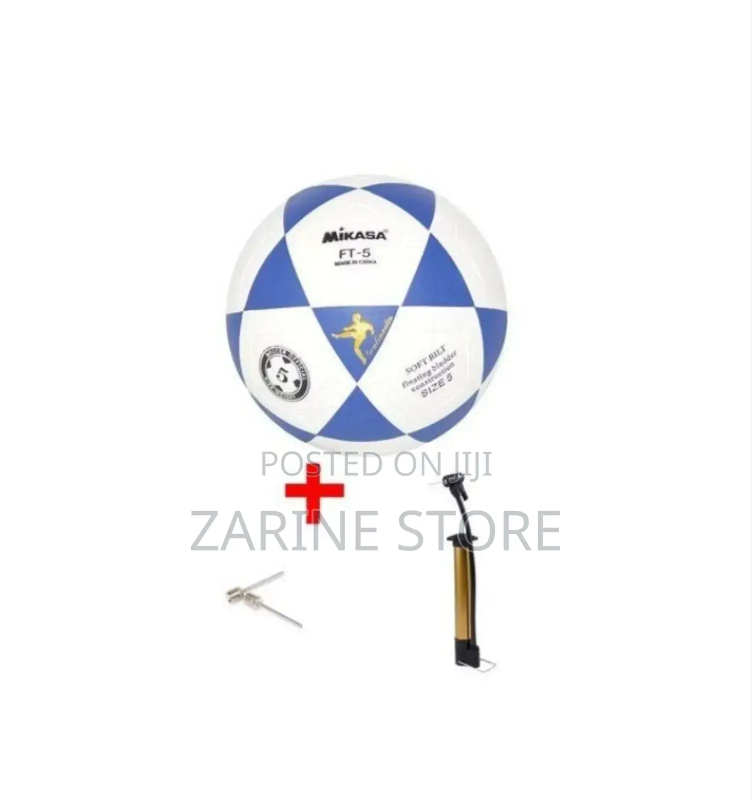 Mikasa Size 5 Soccer Ball+Small Pump+Pin