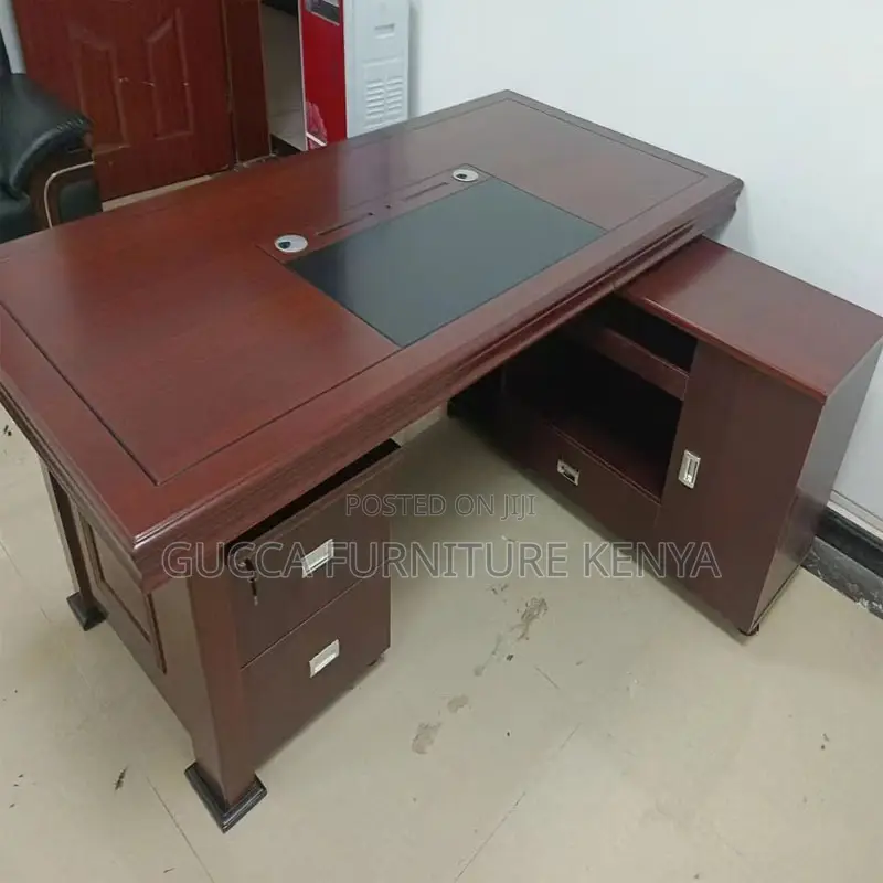 Office Tables:1.6 Meters Administrative Mahogany Boss Table