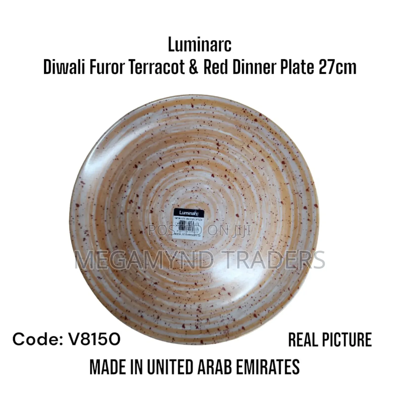 Luminarc Diwali Turquoise 6pc Dinner Plates 27cm