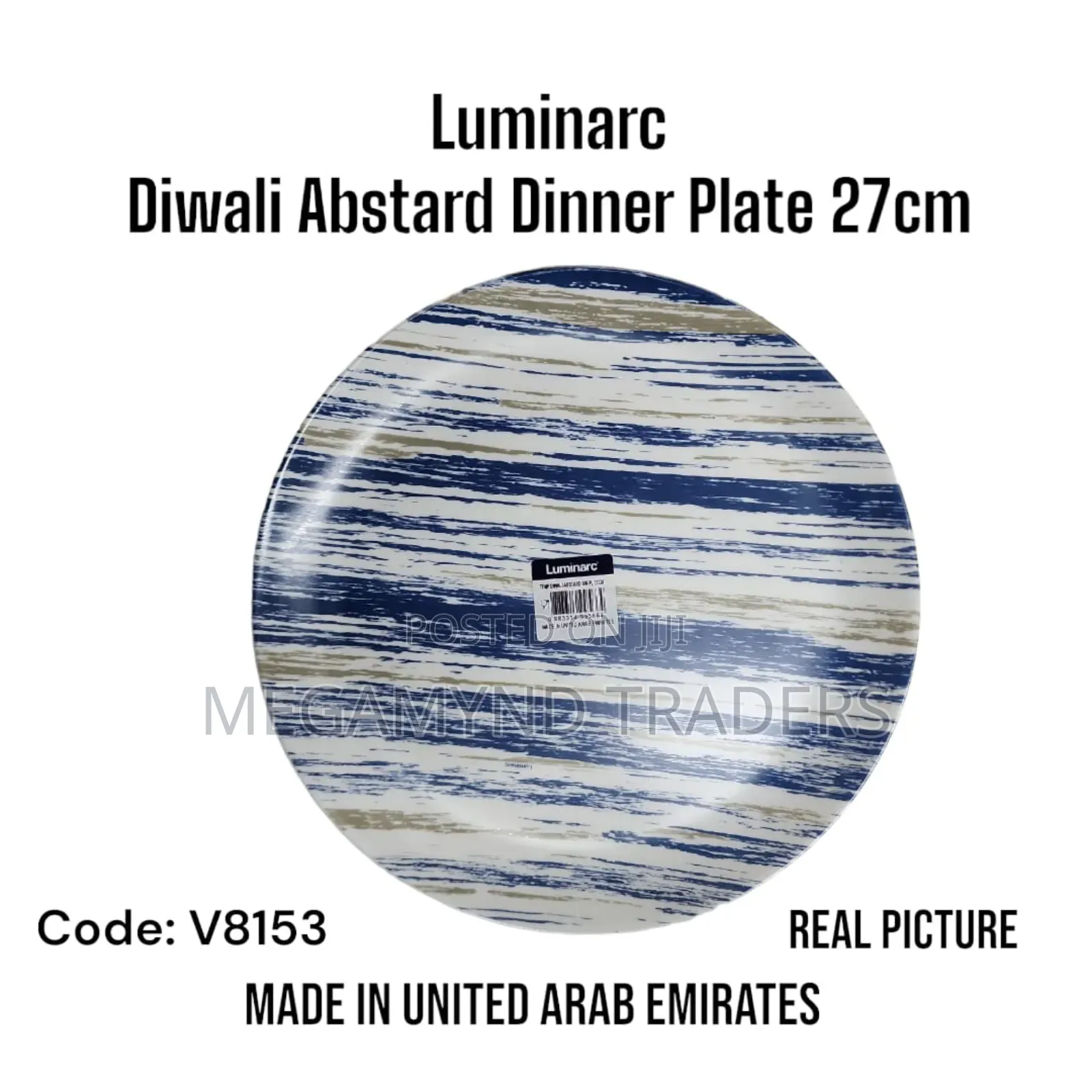 Luminarc Diwali Turquoise 6pc Dinner Plates 27cm