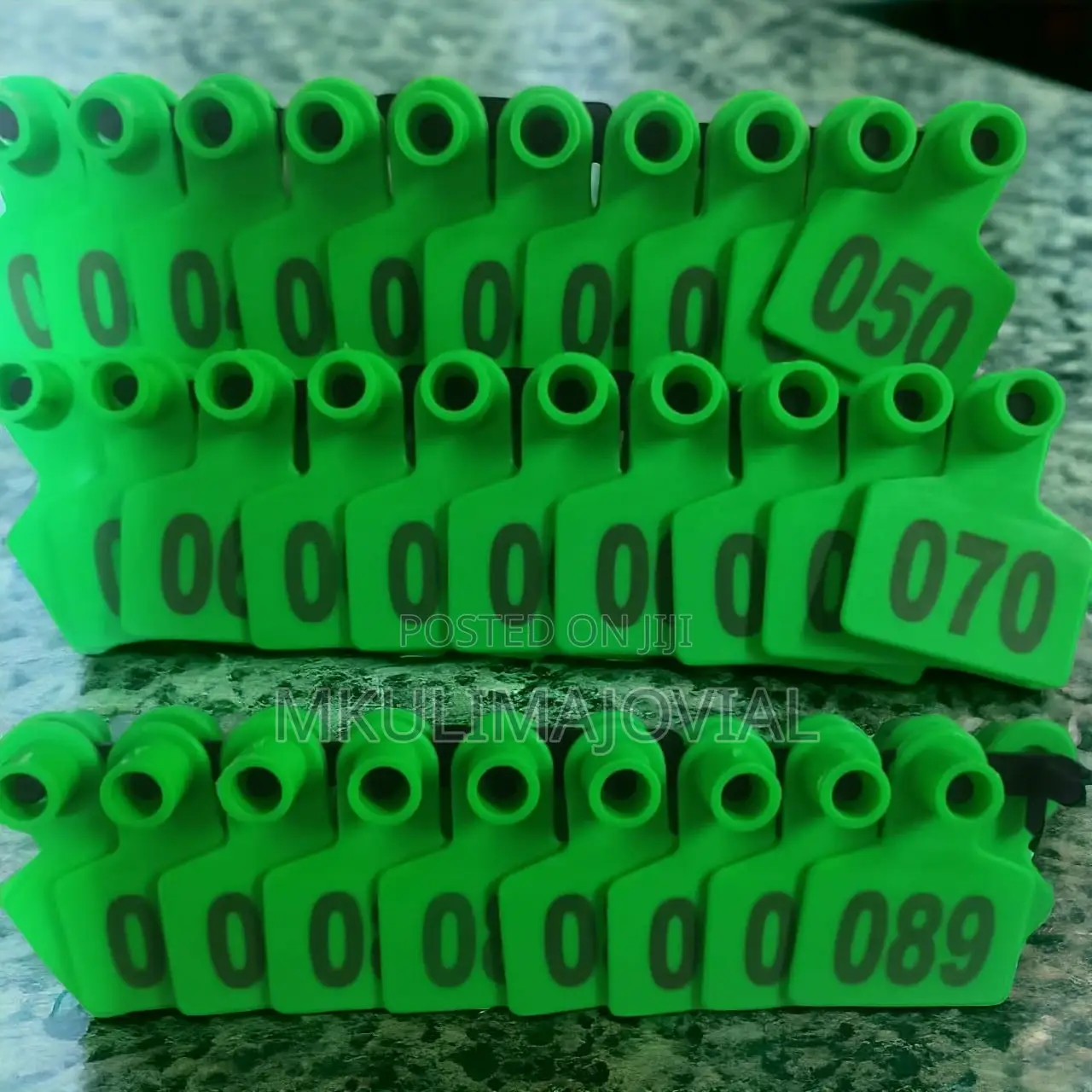 Cattle Ear Tags,100PCS Numbered Plastic Livestock Ear Tags 4