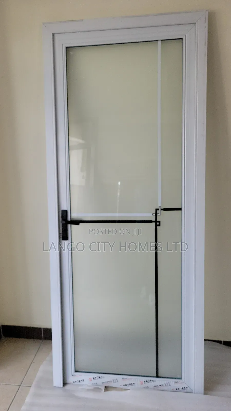White Aluminium Bathroom Doors