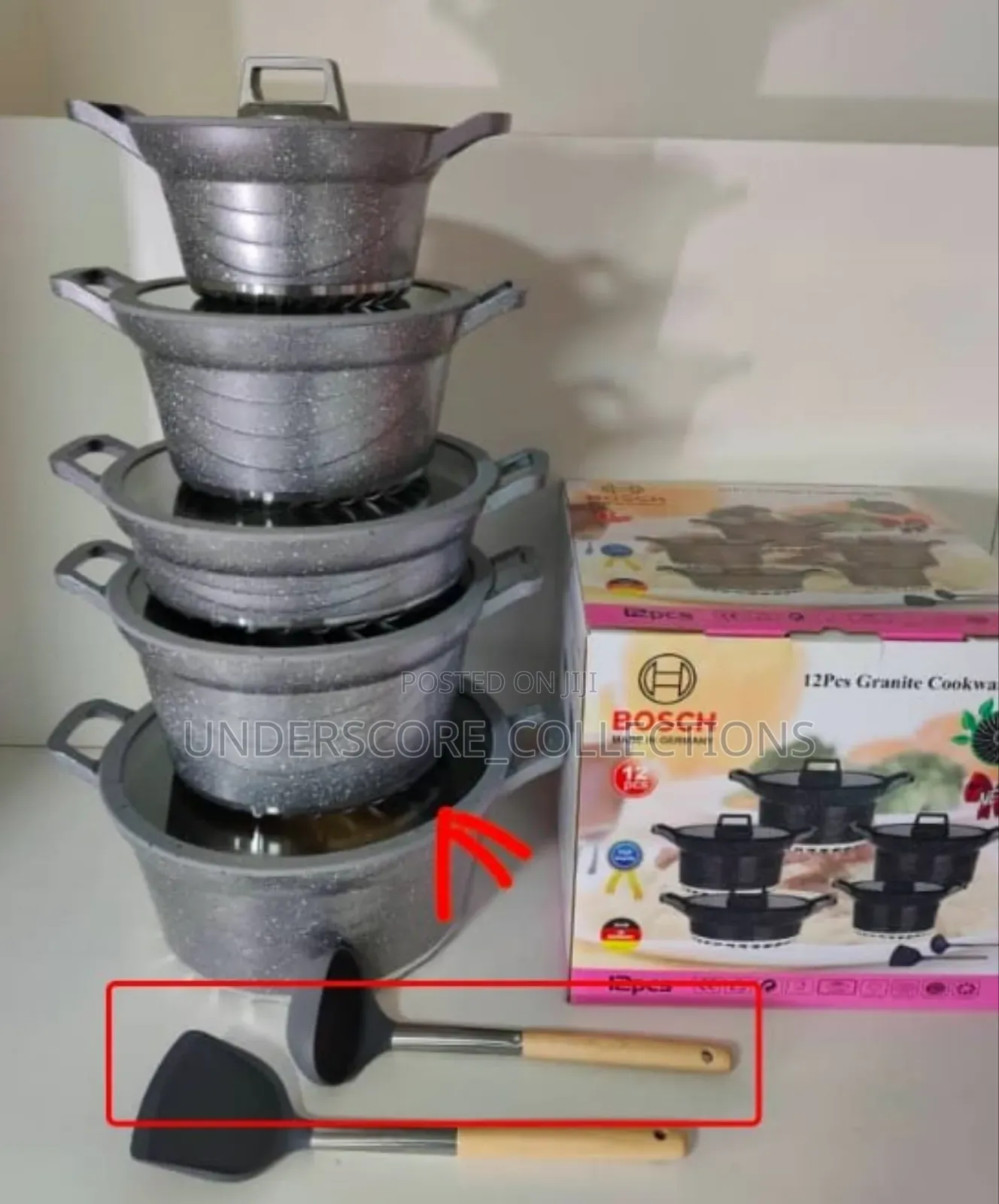 *_12pc Bosch Cookware With Silicone Lids*_
