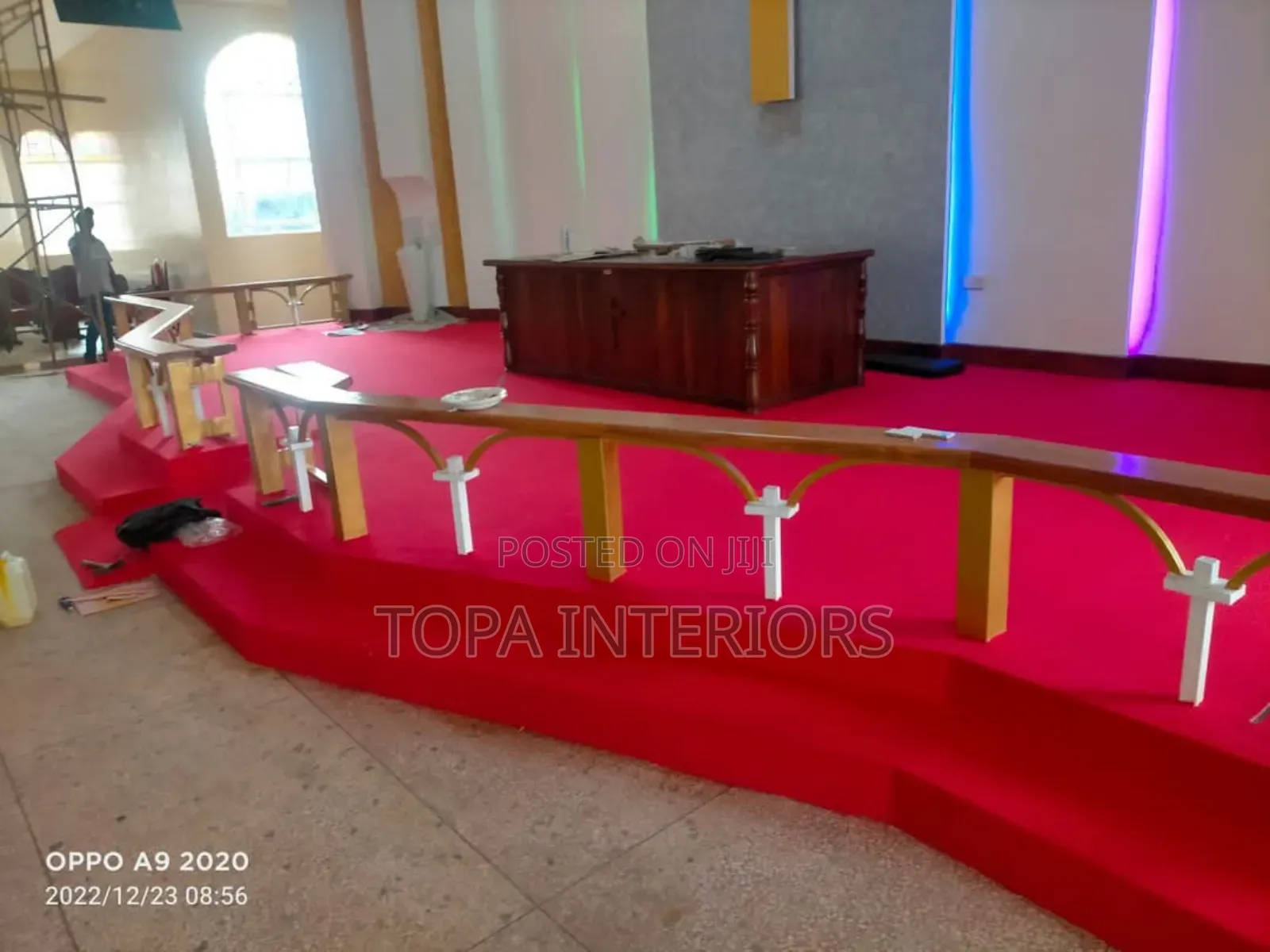 Standard Church Altar Floor Carpeting Supply and Fitting Rug
