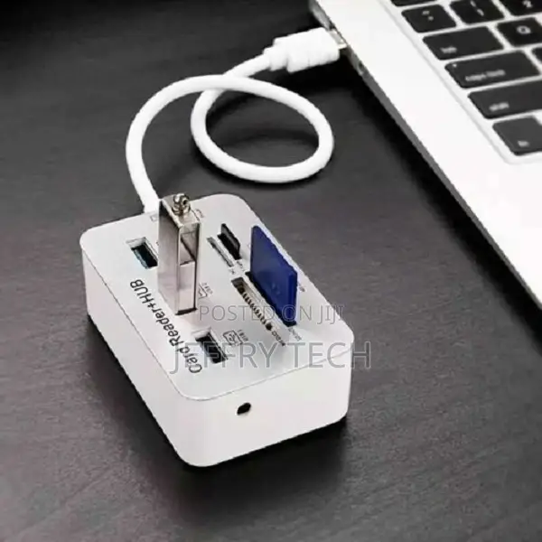 Aluminum 3 Port USB 3.0 Hub MS SD M2 TF Multi-in-1 Memory Ca
