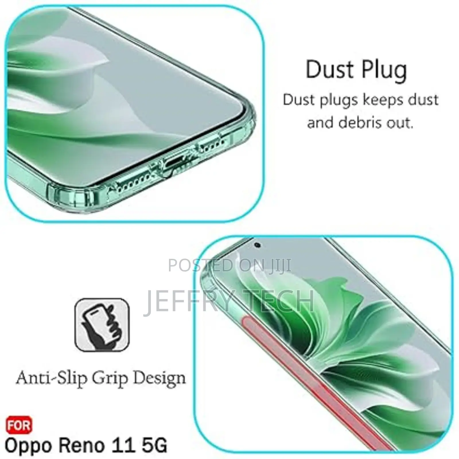 Back Cover Soft Case for Oppo Reno 11 5G Transparent
